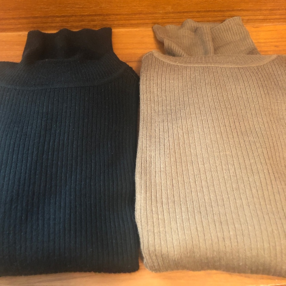 A Set Of Nice Light Turtlenecks
